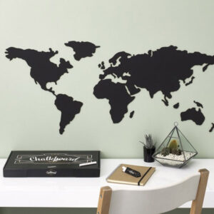 Chalkboard-Map-מפת-עולם-לוח-וגיר