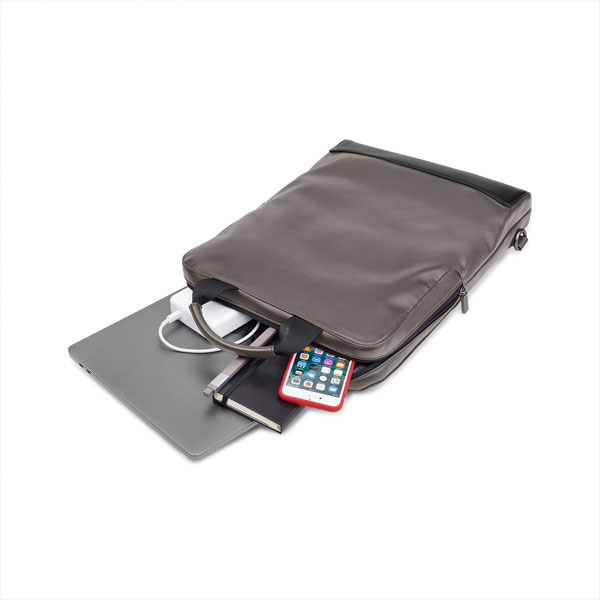 תיק אפור למחשב נייד