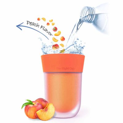 כוס מים בטעם אפרסק