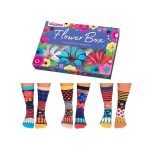 גרביים צבעוניות פרחוניות flower_box