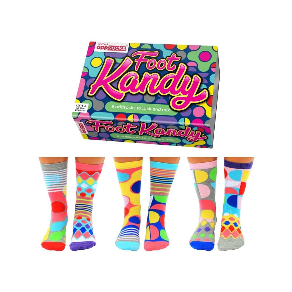 גרביים צבעוניות עם סוכריות foot_kandy