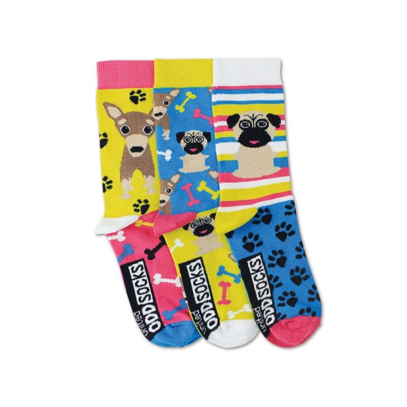 גרביים צבעוניות עם כלב פאג pugs