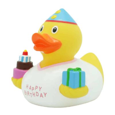 ברווזי גומי מעוצבים - ברווז יום הולדת שמח