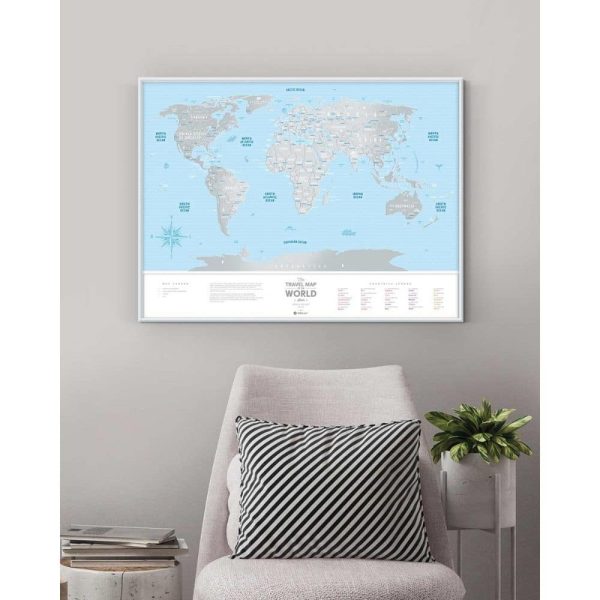 1DEA_Travel Map® SILVER World__מפת עולם לגירוד - גוון כסוף