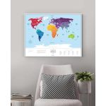 1DEA_Travel Map® SILVER World__מפת עולם לגירוד - גוון כסוף_