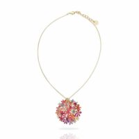 RAS ORANGE BOUQUET GOLD SHORT PENDANT