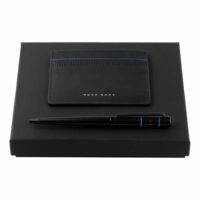 Set HUGO BOSS Blue (ballpoint pen & card holder)