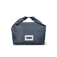 LUNCH BAG BLACK_BLOOM-SLATE