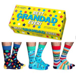 best grandad ever גרביים צבעוניות united odd socks