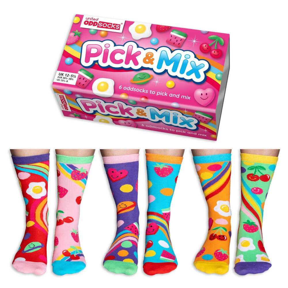 PICK N MIX גרביים צבעוניות united odd socks