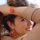 ראס Bouquet Orange Click צמיד בציפוי זהב