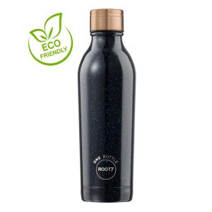 בקבוק מעוצב Root7 Classic - שחור כוכבים -רוט7, בקבוק שומר חום וקור, בקבוק שתיה 500 מ"ל, בקבוק לעובדים, בקבוקי שתיה גדולים, בקבוק שתיה מעוצב