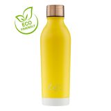 בקבוק מעוצב Root7 Classic - צהוב, בקבוק מעוצב, בקבוק שומר חום וקור, בקבוק בצבע צהוב, בקבוק של רוט7, בקבוק ממותג, מתנה לעובדים