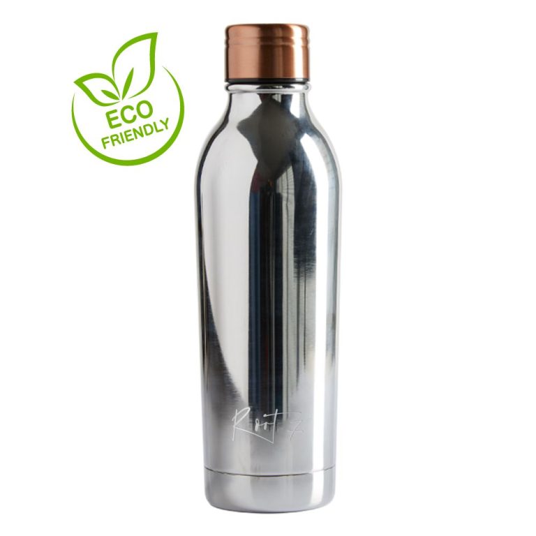 Root7 Special – בקבוק מים רב פעמי איכותי – כסף, בקבוק מים מעוצב, בקבוק מים גדול, בקבוק מים 500 מ"ל, בקבוק מים שומר חום וקור, בקבוק מים תרמי, סוואג לעסקים