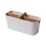 LEXON ZEN LARGE CUP - WHITE ארגונית לחדר האמבטיה, ארגונית בצבע לבן לאמבטיה ארגונית אלגנטית לאמבטיה