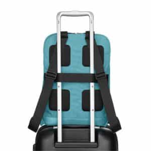 MOLESKINE METRO DEVICE BAG VERT REEF BLUE, -תיק גב בצבע טורקיז, תיק גב ליומיום, תיק גב של מולסקין