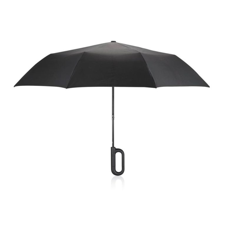 מטריה קלת משקל XD DESIGN Easy Dry UMBRELLA אקס די דיזיין, מטריה מתקפלת, מטריה עם וו לתליה, מטריה מתקפלת שחורה
