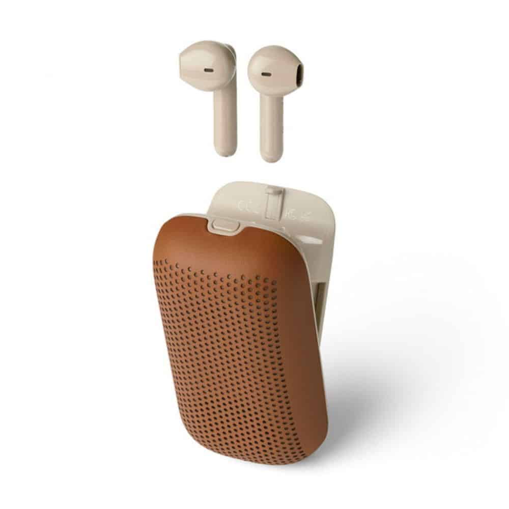 אוזניות ורמקול נייד לקסון - LEXON SPEAKER BUDS, אוזניוות עם מיקרופון מובנה