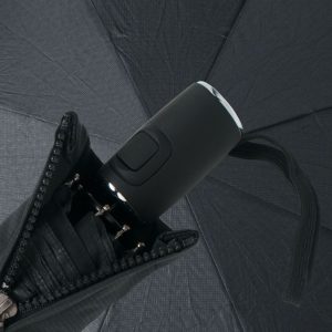 HUGO BOSS - Umbrella Grid Pocket -מטריה שחורה קטנה -הוגו בוס