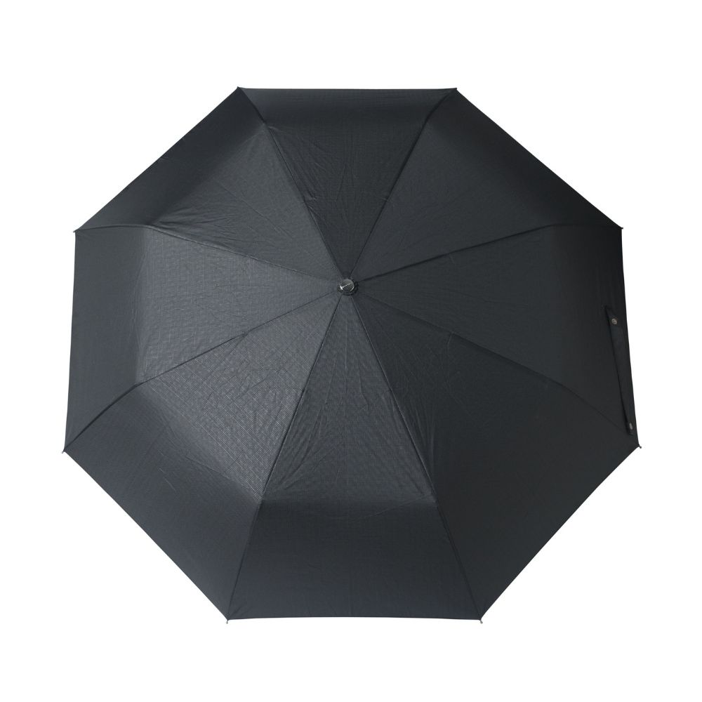 HUGO BOSS - Umbrella Grid Pocket_מטריה שחורה קטנה -הוגו בוס