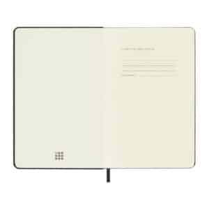 MOLESKINE Notebook M מחברת שורות בצבע - שחור, מחברת שחורה קלאסית, מחברת שורות מולסקין