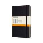 MOLESKINE Notebook M מחברת שורות בצבע - שחור, מחברת שחורה קלאסית, מחברת שורות מולסקין
