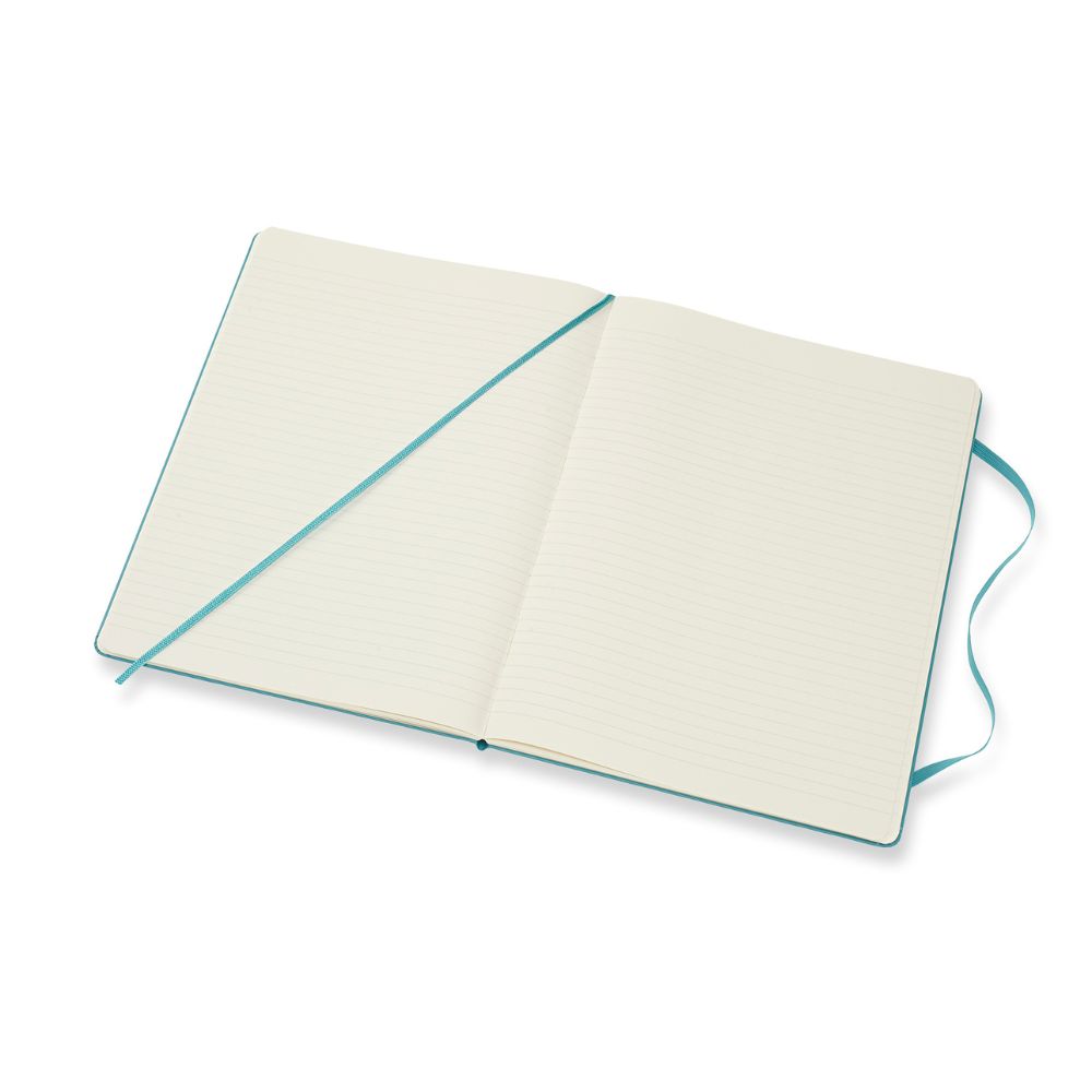 MOLESKINE Notebook XL מחברת שורות בצבע טורקיז, מחברת מולסקין שורות