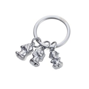 TROIKA KEY HOLDER THREE MONKEYS - מחזיק מפתחות מעוצב של קופים, מחזיק מפתחות טרויקה, מחזיקי מפתחות של חיות