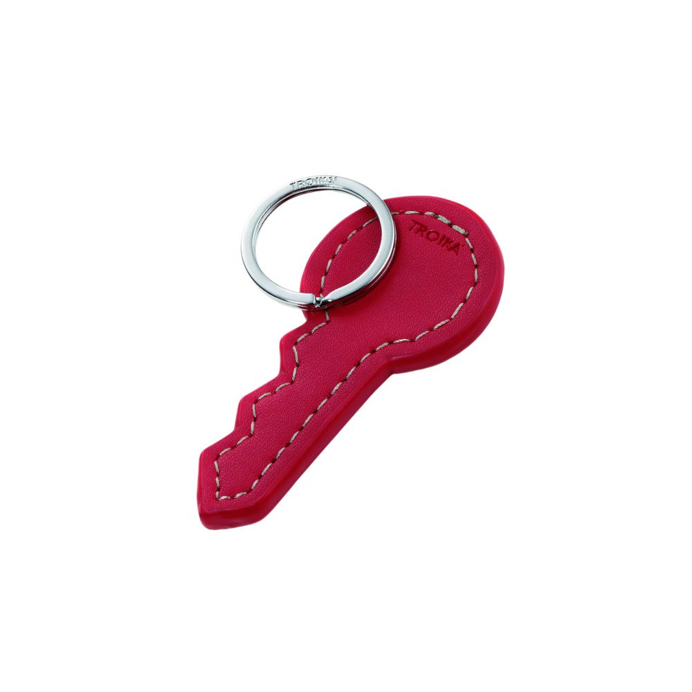 Troika Leather Mini Magnetic Keychain Holder - Red