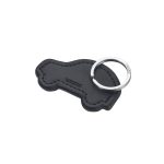 TROIKA MINI MAGNETIC LEATHER KEYCHAIN HOLDER מגנט למפתחות בצורת מכונית בצבע שחור, מחזיק מפתחות של טרויקה