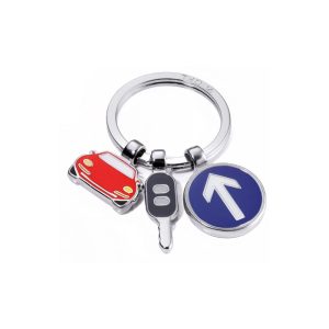 TROIKA- ON THE ROAD KEY HOLDER מחזיק מפתחות -עם 3 תליונים, מחזיק מפתחות של טרויקה