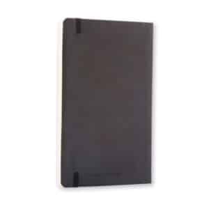 מחברת שורות MOLESKINE L SOFT COVER, מחברת שורות עם כריכה רכה, מחברת שורות של מולסקין, מחברת שורות של מולסקין בצבע שחור, מחברת שורות אלגנטית, מחברת שורות שחורה