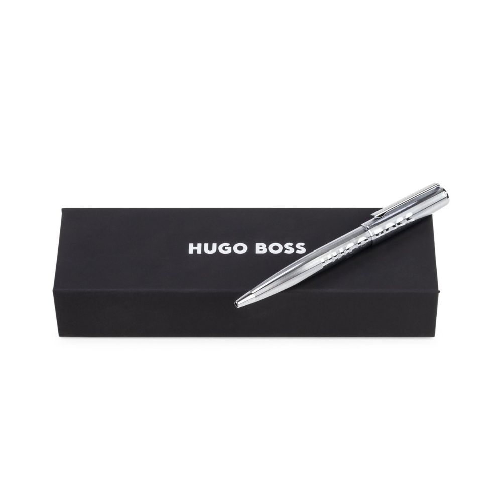 עט כדורי כרום הוגו בוס - Ballpoint pen - Hugo Boss, עט כסוף, עט הוגו בוס, עט מתנה, עט יוקרתי