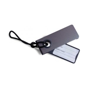 תג יוקרתי לתיק ולמזוודה _ LEXON NEO LUGGAGE TAG -בצבע אפור כהה