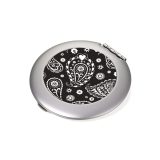 מראת כיס - Troika Magnifying Pocket Mirror Paisley Classic - טרויקה, מראה לנסיעות, מראה מגדילה לנסיעות, מראת כיס תרויקה, מראה קטנה לתיק