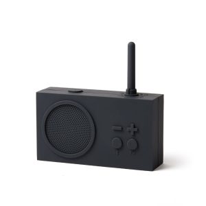 LEXON -TYKHO 3 SPEAKER DARK GREY רמקול בלוטות' עם רדיו מובנה-לקסון