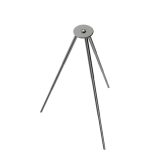 סטנד לרמקול UB+dB1 doubleBASS עם רגלי אלומניום, בצבע כסף