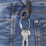מחזיק מפתחות עם 6 פונקציות - TOOLBERT POCKET TOOL טרויקה, מחזיק מפתחות שימושי, מחזיק מפתחות עם פותחן בקבוקים, מחזיק מפתחות שחור