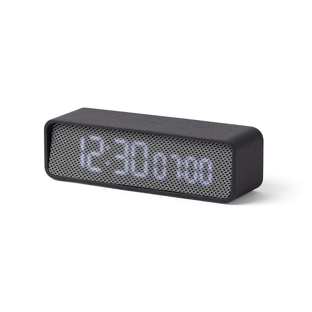 שעון מעורר דיגיטלי אפור בהיר - LEXON OSLO TIME - לקסון, שעון מעורר בצבע אפור, שעון מעורר דיגיטלי לקסון, שעון מעורר עם 6 צלילים, מתנה לעובדים, סוואג לעסקים