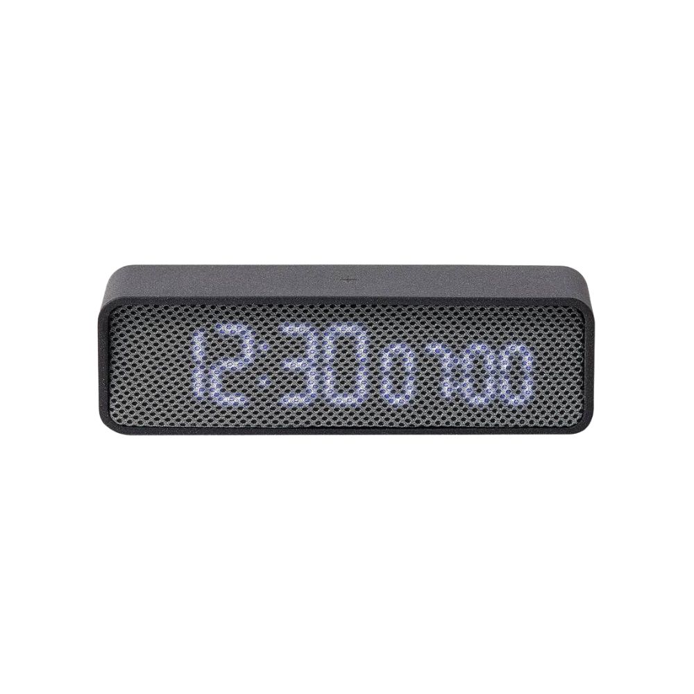שעון מעורר דיגיטלי אפור בהיר - LEXON OSLO TIME - לקסון, שעון מעורר בצבע אפור, שעון מעורר דיגיטלי לקסון, שעון מעורר עם 6 צלילים, מתנה לעובדים, סוואג לעסקים