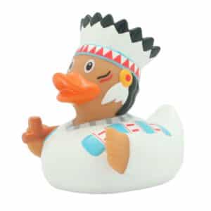 LILALU ברווז גומי אינדיאני NATIVE AMERICAN CHIEF DUCK, ברווז גומי לאמבטיה