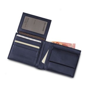 ארנק עור כחול - MOLESKINE CLASSIC WALLET - מולסקין, ארנק עור כחול, ארנק עור אלגנטי לגבר