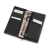 ארנק עור מתקפל - MOLESKINE CLASSIC SLIMFOLD WALLET - מולסקין, ארנק צר שחור ואלגנטי, ארנק אלגנטי לנשים, ארנק אלגנטי לגבר, ארנק שחור, ארנק שחור מעור, ארנק של מולסקין