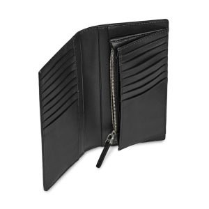 ארנק עור מתקפל - MOLESKINE CLASSIC SLIMFOLD WALLET - מולסקין, ארנק צר שחור ואלגנטי, ארנק אלגנטי לנשים, ארנק אלגנטי לגבר, ארנק שחור, ארנק שחור מעור, ארנק של מולסקין