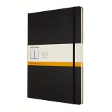 מחברת שחורה MOLESKINE NOTEBOOK A4 HARD COVER, מחברת כריכה קשה, מחברת שחורה, מחברת A4, מחברת מולסקין, מתנה לעובד, מחברת קלאסית