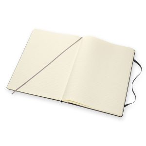 מחברת שחורה MOLESKINE NOTEBOOK A4 HARD COVER, מחברת כריכה קשה, מחברת שחורה, מחברת A4, מחברת מולסקין, מתנה לעובד, מחברת קלאסית