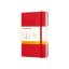 MOLESKINE Notebook Pocket A6 פנקס אדום, פנקס אלגנטי, פנקס של מולסקין, פנקס קטן