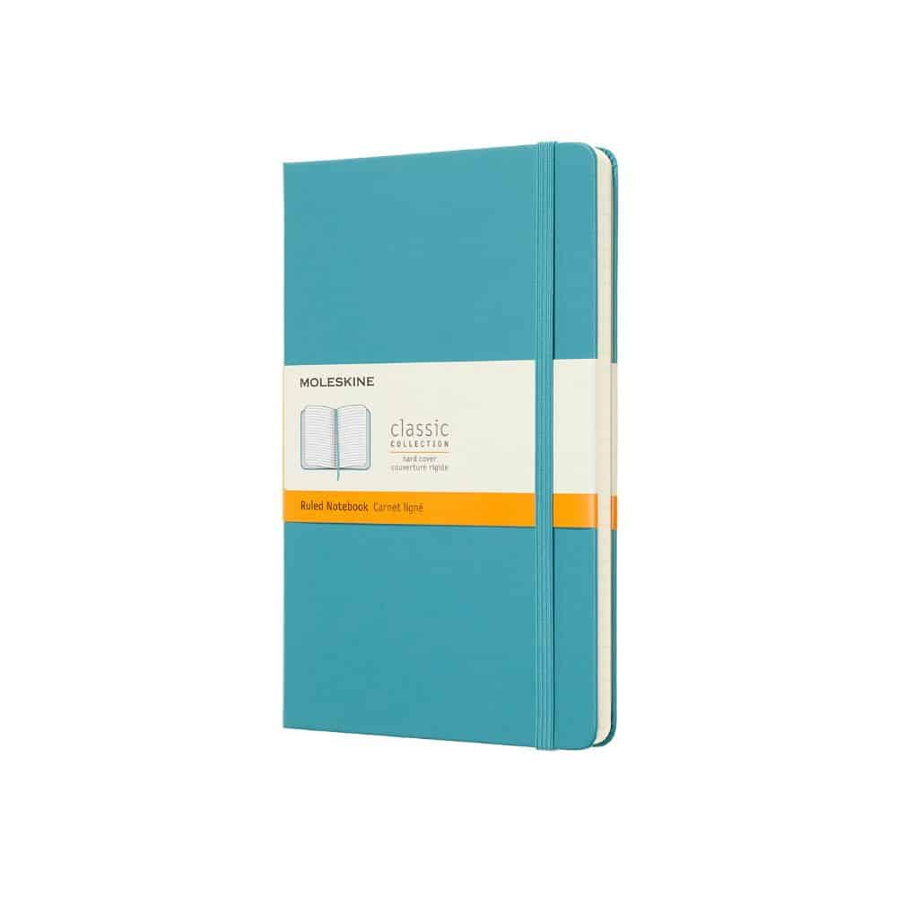 MOLESKINE Notebook Pocket A6 פנקס טורקיז, פנקס אלגנטי, פנקס של מולסקין, פנקס קטן