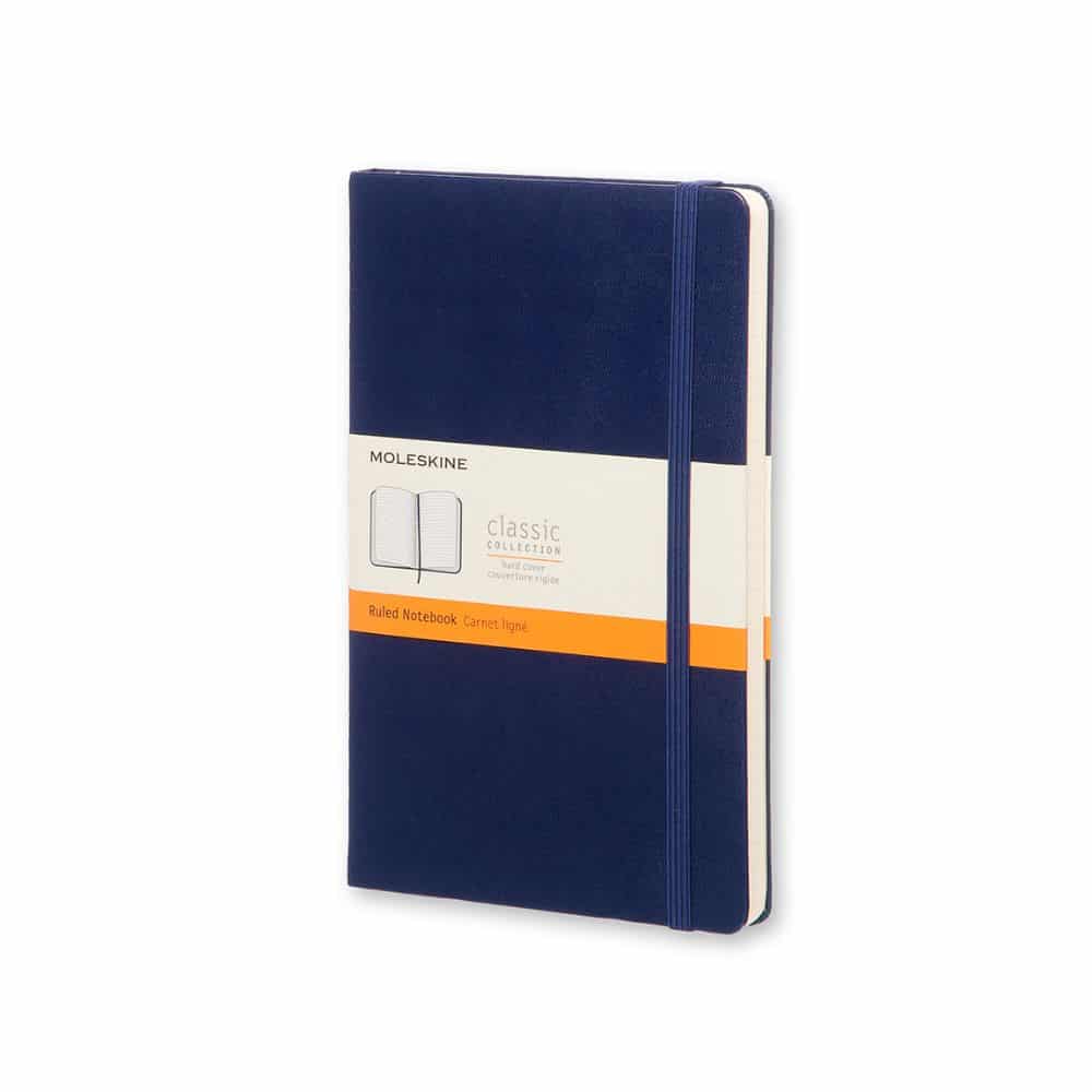 MOLESKINE Notebook Pocket A6 פנקס כחול כהה, פנקס אלגנטי, פנקס של מולסקין, פנקס קטן