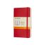 מחברת אדום ארגמן MOLESKINE NOTEBOOK SOFT COVER , מחברת אדומה, מחברת שורות קטנה, מחברת כריכה רכה, מחברת מולסקין, מתנה לעובד